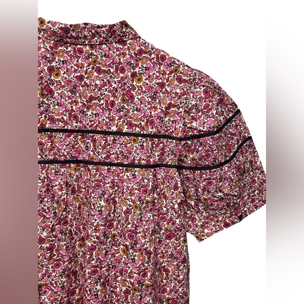 NWT Anthropologie The Leandra Shirred Yoke Mini Dress by Maeve - Picture 8 of 10